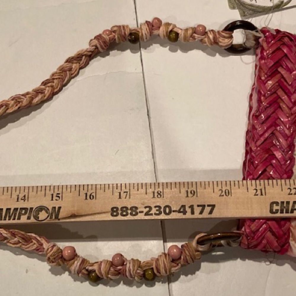 NWT Women’s Hand Made Natural Materials Crossbody Purse by Cappelli Straworld - Picture 9 of 12